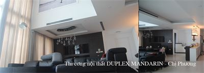 Thi công nội thất căn hộ Duplex Mandarin Garden đẹp- Nhà chị Phương